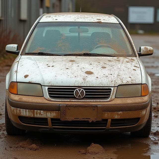 Avant lavage - Berline boueuse